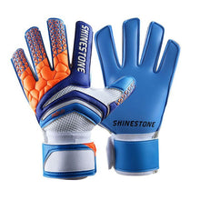 Load image into Gallery viewer, Kids Adults goalkeeper gloves Strong Finger Protection soccer Thickened Latex Goal Keeper Gloves De Futebol Goalie Gloves