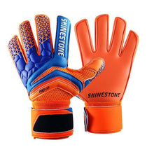 Load image into Gallery viewer, Kids Adults goalkeeper gloves Strong Finger Protection soccer Thickened Latex Goal Keeper Gloves De Futebol Goalie Gloves