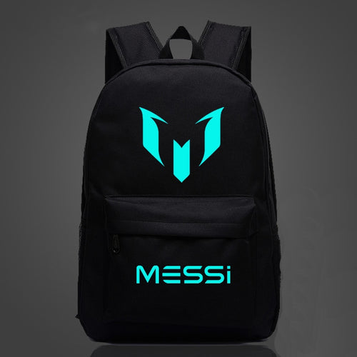 Hot Barcelona Messi LOGO Sports Backpackers Shoulder Bag Multicolor Men and Women Academy Wind Travelling Soccer Bags New