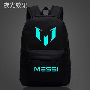 Hot Barcelona Messi LOGO Sports Backpackers Shoulder Bag Multicolor Men and Women Academy Wind Travelling Soccer Bags New