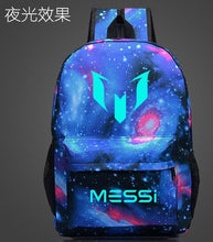 Load image into Gallery viewer, Hot Barcelona Messi LOGO Sports Backpackers Shoulder Bag Multicolor Men and Women Academy Wind Travelling Soccer Bags New