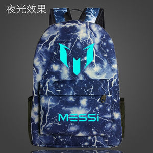 Hot Barcelona Messi LOGO Sports Backpackers Shoulder Bag Multicolor Men and Women Academy Wind Travelling Soccer Bags New