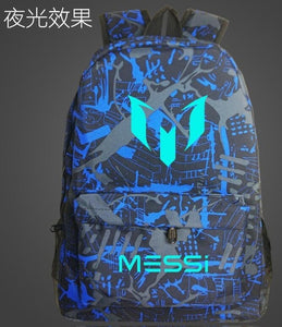 Hot Barcelona Messi LOGO Sports Backpackers Shoulder Bag Multicolor Men and Women Academy Wind Travelling Soccer Bags New