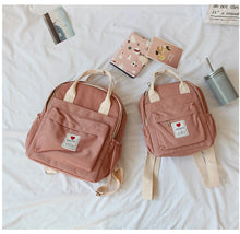 Load image into Gallery viewer, South Korea lovely ins soft bag female student Japanese Harajuku backpack small fresh ulzzang purple backpack