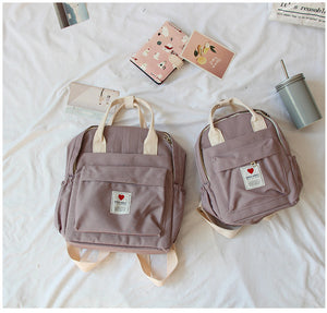 South Korea lovely ins soft bag female student Japanese Harajuku backpack small fresh ulzzang purple backpack