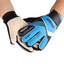 Load image into Gallery viewer, Full Finger Goalie Gloves Boys Girls Rubber Anti Slip Wrist Wrap Soccer Football Apparel Accessories For Goalkeeper For Children