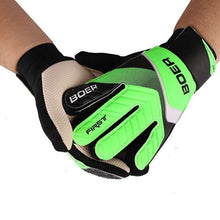 Load image into Gallery viewer, Full Finger Goalie Gloves Boys Girls Rubber Anti Slip Wrist Wrap Soccer Football Apparel Accessories For Goalkeeper For Children