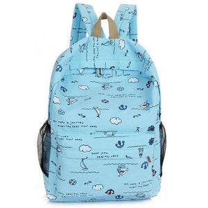 Cute children's bag cartoon print girl backpack fashion new portable travel shoulder bag