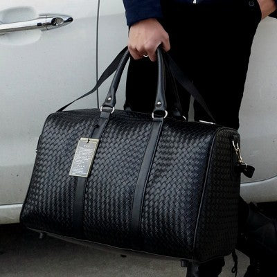 Travel Bag Large Capacity Men Hand Luggage Travel Duffle Bags Leather Handbag Multifunction Shoulder Bag Bolsos Weeke SA-8