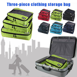 Droppshiping 3 Pcs/Set Clothing Packing Cubes Travel Bag for Shirts Pants Garment Bags Luggage Organizers d88