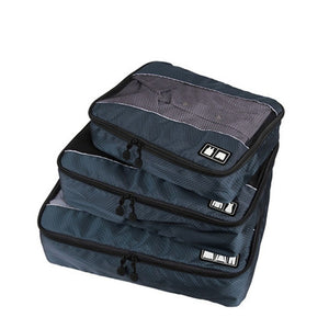 Droppshiping 3 Pcs/Set Clothing Packing Cubes Travel Bag for Shirts Pants Garment Bags Luggage Organizers d88