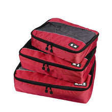 Load image into Gallery viewer, Droppshiping 3 Pcs/Set Clothing Packing Cubes Travel Bag for Shirts Pants Garment Bags Luggage Organizers d88