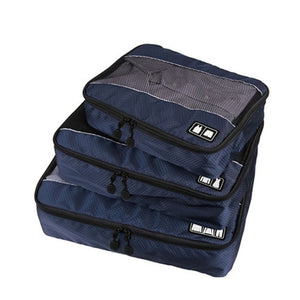 Droppshiping 3 Pcs/Set Clothing Packing Cubes Travel Bag for Shirts Pants Garment Bags Luggage Organizers d88