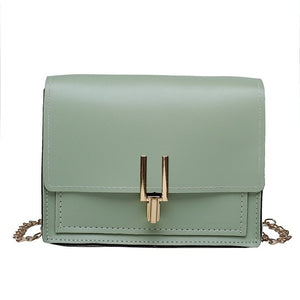 Mini Leather Crossbody Bags For Women 2019 Green Chain Shoulder Messenger Bag Lady Travel Purses and Handbags Cross Body Bag