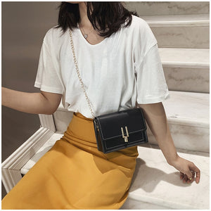 Mini Leather Crossbody Bags For Women 2019 Green Chain Shoulder Messenger Bag Lady Travel Purses and Handbags Cross Body Bag