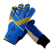 Load image into Gallery viewer, Kids Football Soccer Goalkeeper Anti-Slip Training Gloves Breathable Gloves with Leg Guard Protector