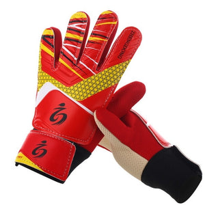 Kids Football Soccer Goalkeeper Anti-Slip Training Gloves Breathable Gloves with Leg Guard Protector