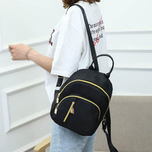 Load image into Gallery viewer, Backpacks Woman2019 Women's Fashion Solid Color Backpack Multi-Function Shoulder Bag Casual Backpack Single Shoulder Backpack#81