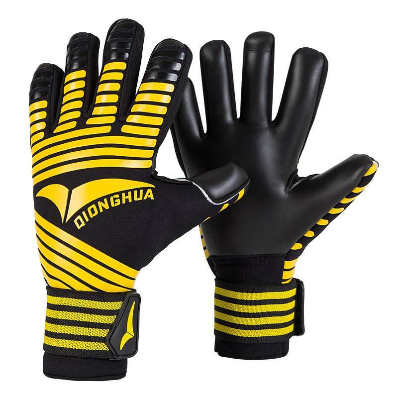 Professional New Kids Mens Goalkeeper Gloves Thick Latex Football Without Finger Protection Keeper Gloves Goalie Training Gloves