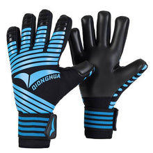 Load image into Gallery viewer, Professional New Kids Mens Goalkeeper Gloves Thick Latex Football Without Finger Protection Keeper Gloves Goalie Training Gloves