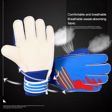 Load image into Gallery viewer, NEW Outdoor Anti-Slip Sports Football Entry-Level Children Kid Goalkeeper Gloves Goalkeeper Football Finger Embossed Gloves