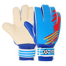 Load image into Gallery viewer, NEW Outdoor Anti-Slip Sports Football Entry-Level Children Kid Goalkeeper Gloves Goalkeeper Football Finger Embossed Gloves