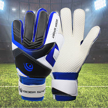 Load image into Gallery viewer, Teenager Men&#39;s Professional Goalkeeper Anti-skid 5 Finger Protection Gloves Thickened Latex Soccer Football Goalie Goal Gloves