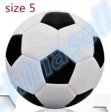 Load image into Gallery viewer, 1pcs Classic black white Outdoor Butyl inner Football Ball Standard adult Size 5 PU Soccer Ball Training ball