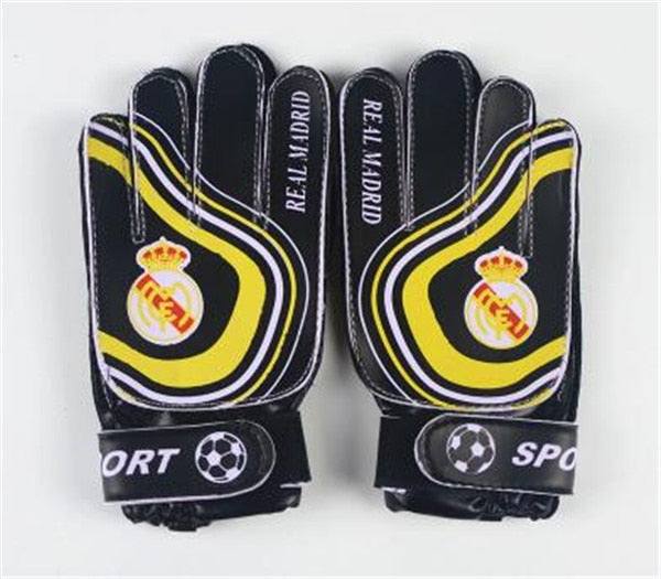 Children Football Fans Goalkeeper Gloves,Non-slip Foaming PU Leather Soccer Gloves,Suitable for 7-15 age Boys Goalie Gloves