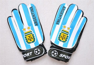 Children Football Fans Goalkeeper Gloves,Non-slip Foaming PU Leather Soccer Gloves,Suitable for 7-15 age Boys Goalie Gloves