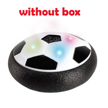 Load image into Gallery viewer, Floating LED Football Toys Air Power Soccer Disc Hovering Football Game Light Toy Flashing Ball Toys with Soccer goals