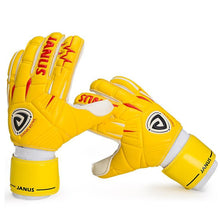 Load image into Gallery viewer, Professional goalkeeper gloves Finger Protection Thicken Latex Soccer Football Goalie De Futebol Gloves 5 Finger Guard Removable