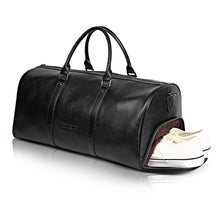 Load image into Gallery viewer, BOSTANTEN Big Large Genuine Leather Men Travel Bags Overnight Duffel Bag Weekend Travel Huge Tote Bags Crossbody Travel Bags