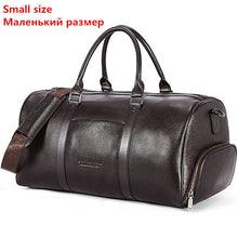 Load image into Gallery viewer, BOSTANTEN Big Large Genuine Leather Men Travel Bags Overnight Duffel Bag Weekend Travel Huge Tote Bags Crossbody Travel Bags