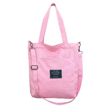 Load image into Gallery viewer, Canvas Handbag Women Shoulder Bag with Removable Strap Multi Pockets Crossbody Wear Resistant Casual Fashion Zipper Bag #1114