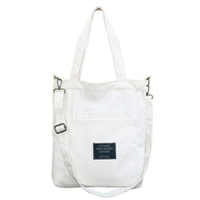 Load image into Gallery viewer, Canvas Handbag Women Shoulder Bag with Removable Strap Multi Pockets Crossbody Wear Resistant Casual Fashion Zipper Bag #1114