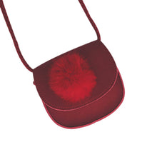 Load image into Gallery viewer, FGGS New Children Girls Cute Hairball Leather Messenger Bag Handbag Shoulder Bag for Baby Girls Mini Crossbody Bag