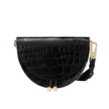 Load image into Gallery viewer, NIGEDU Women Crossbody Bag Fashion Crocodile Semicircle Saddle Bags PU Leather Shoulder Bags for female Handbags designer bolsas