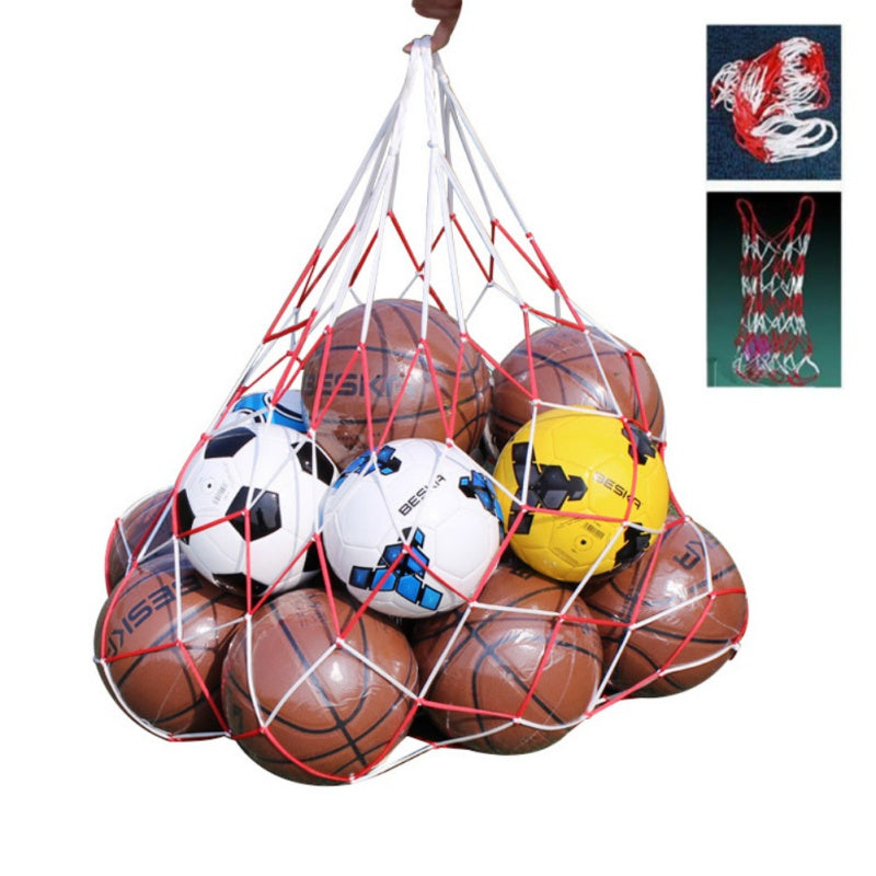 Outdoor sporting Soccer Net 10 Balls Carry Net Bag Sports Portable Equipment Football Balls Volleyball ball net bag 1Pcs