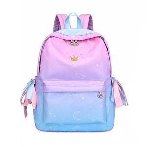 ABDB-Orthopedic Backpacks School Children Schoolbags For Girls Primary School Book Bag School Bags Printing Backpack