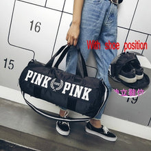 Load image into Gallery viewer, 2019 Men Women Travel Bag Shoulder Bag  Portable Large capacity waterproof Pink Women Handbag duffel Bag VS bag Weekend package