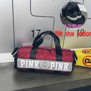 2019 Men Women Travel Bag Shoulder Bag  Portable Large capacity waterproof Pink Women Handbag duffel Bag VS bag Weekend package